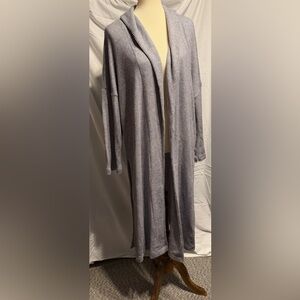 Express Heather Gray Knit Cardigan